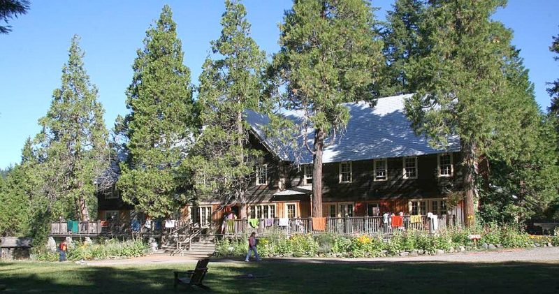 Main lodge exterior at Breitenbush Hot Springs (archive photograph)